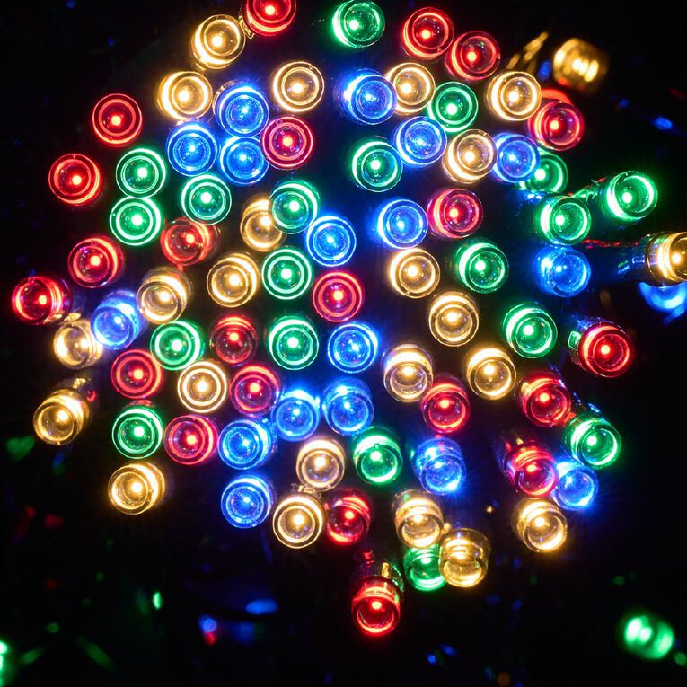 Wonderland Christmas Solar String Lights Multi-Coloured 32m, , hi-res