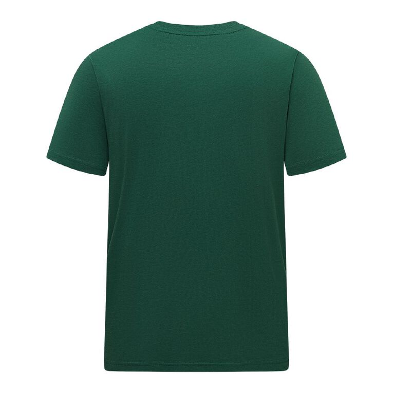 H&H Men's Regular Fit Crew Neck Tee, Green Dark, hi-res
