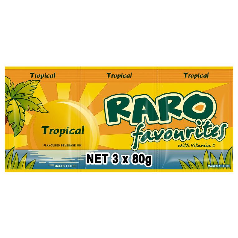 Raro Tropical 3 Pack 80g 3 Pack, , hi-res