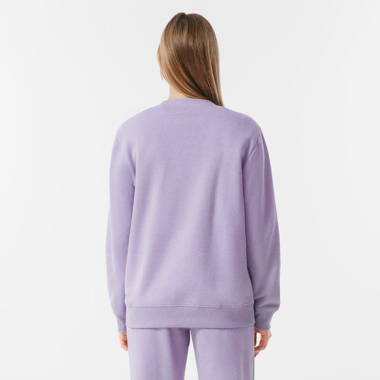 H&H Women's Classic Crew Sweatshirt, Purple Mid, hi-res