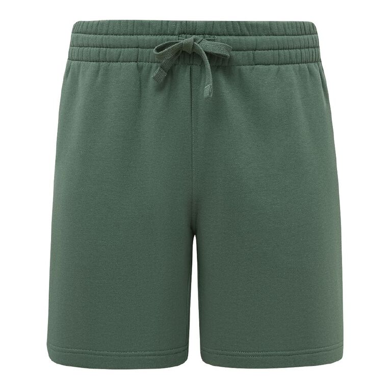 H&H Men's Plain Knit Shorts, Green Dark, hi-res