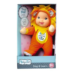 Baby's First Doll Sing & Learn 11 inch Assorted