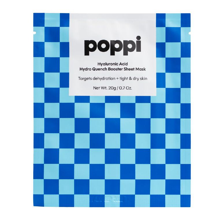 Poppi Hyaluronic Acid Hydro Quench Booster Sheet Mask 20G, , hi-res