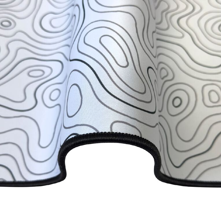 Playmax Topography X2 Mouse Mat White, , hi-res