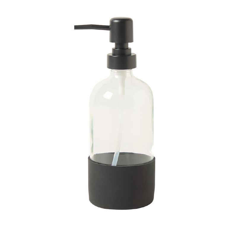 Living & Co Glass Bottle Pump Clear 500ml, , hi-res