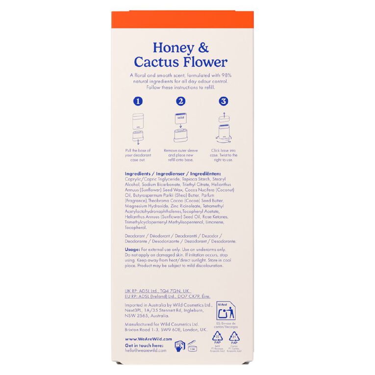 Wild Deo Stick Honey Cactus Bee Starter Pack 40g, , hi-res