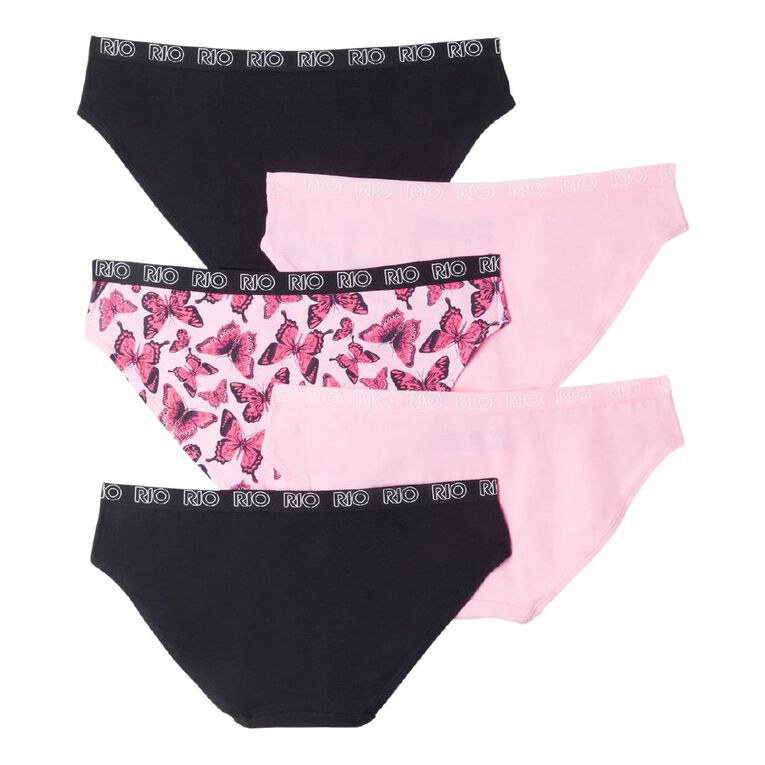 Rio Women's Bikini Briefs 5 Pack, Pink Light, hi-res
