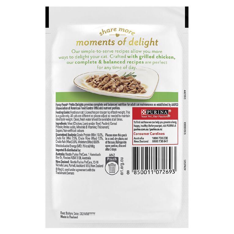 Fancy Feast Petite Delights Chicken 50g Pouch, , hi-res