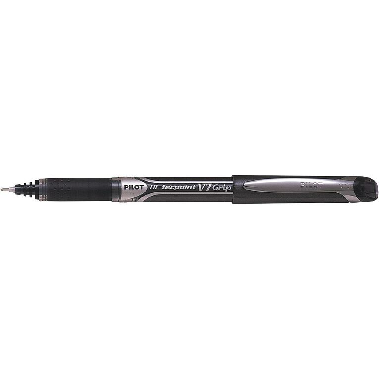 Pilot Hi-Tecpoint V7 Grip Fine 0.7mm Rollerball Pen Black, , hi-res
