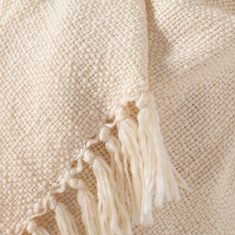 Living & Co Throw Chunky Natural 127cm x 152cm, , hi-res
