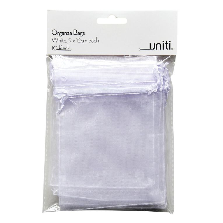 Uniti Organza Bags White, , hi-res