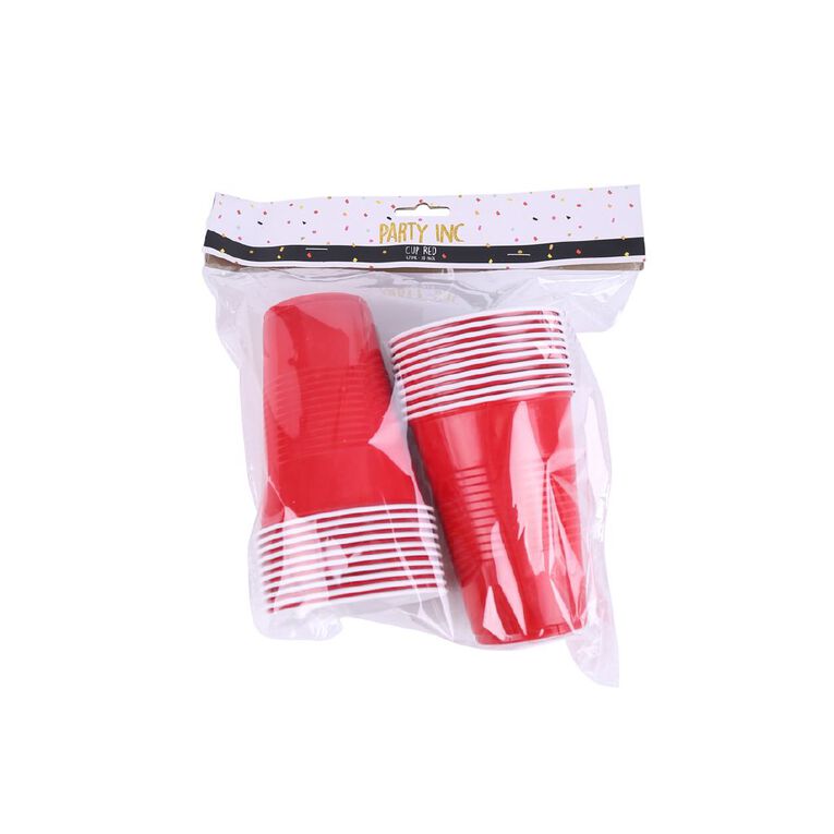 Party Inc Party Cup 473ml Red 20 Pack, , hi-res
