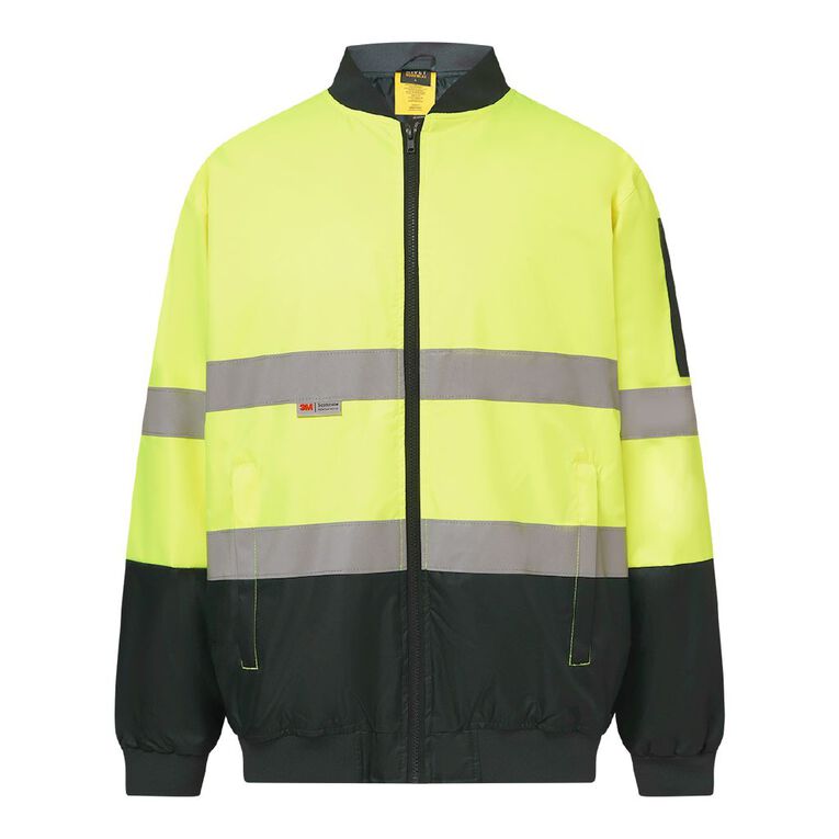 Rivet High Visibilty Bomber Jacket, Yellow, hi-res