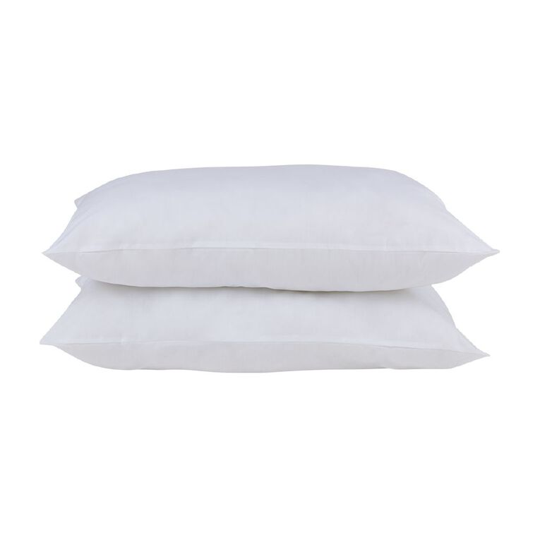 Living & Co Hypoallergenic Pillows Firm White 2 Pack, , hi-res