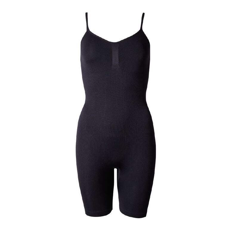 H&H Women's Shapewear Shaping Romper, Black, hi-res