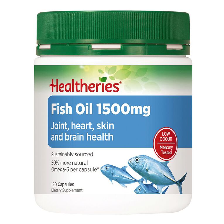 Healtheries 1500mg Fish Oil Tablets 150 Pack The Warehouse