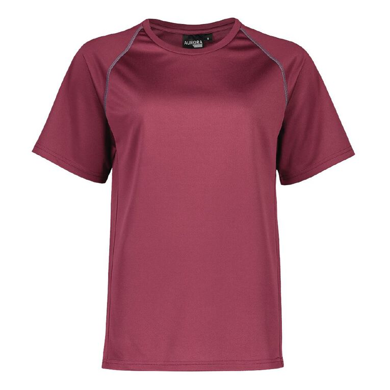 Schooltex Performance Tee, Maroon, hi-res