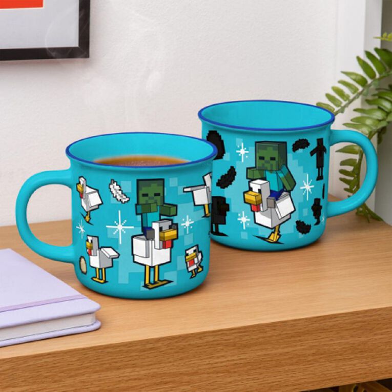 Paladone Minecraft Chicken Jockey Heat Change Mug, , hi-res