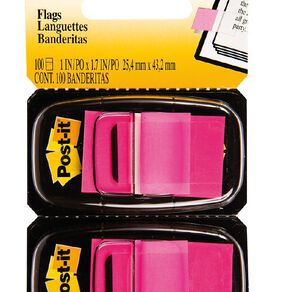 Post-It Flags 2 Pack Bright Pink Mid