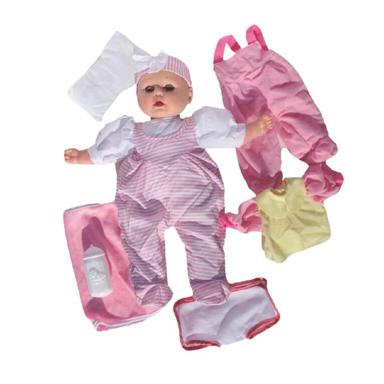 Baby's First Playset 16 Inch Doll with 7 Pieces, , hi-res
