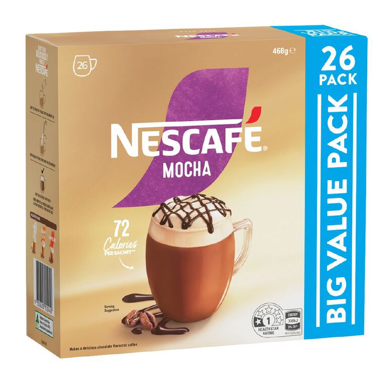 Nescafe Coffee Sachets Mocha 26 Pack