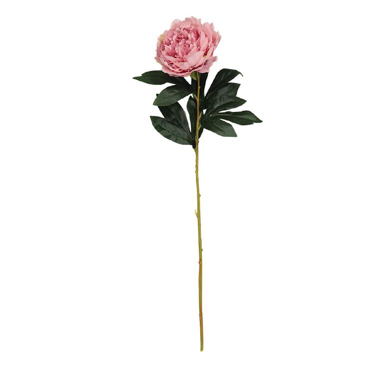Living & Co Artificial Peony Stem 76cm, , hi-res