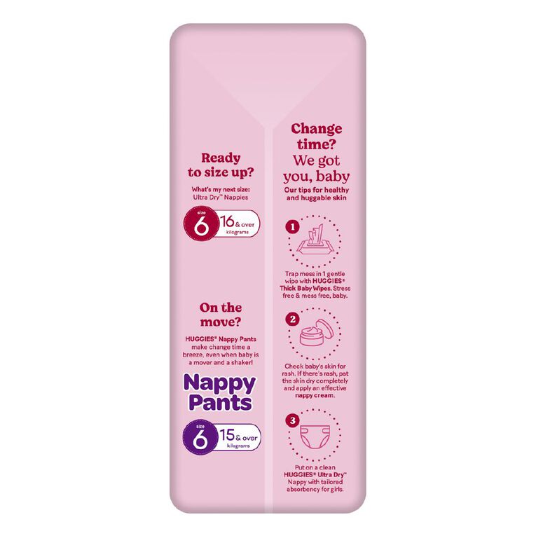 Huggies Girls' Convenience Nappy Walker Size 5 13-18kg 16 Pack, , hi-res
