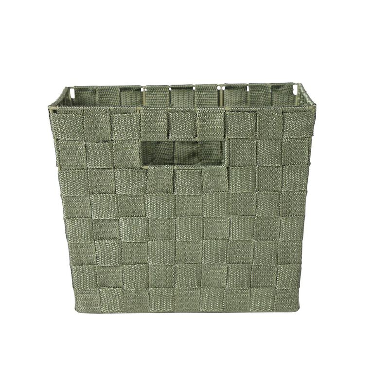 Living & Co Woven Basket Green Medium, , hi-res