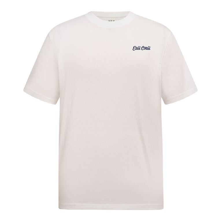 H&H Men's Regular Fit Printed Tee, White, hi-res