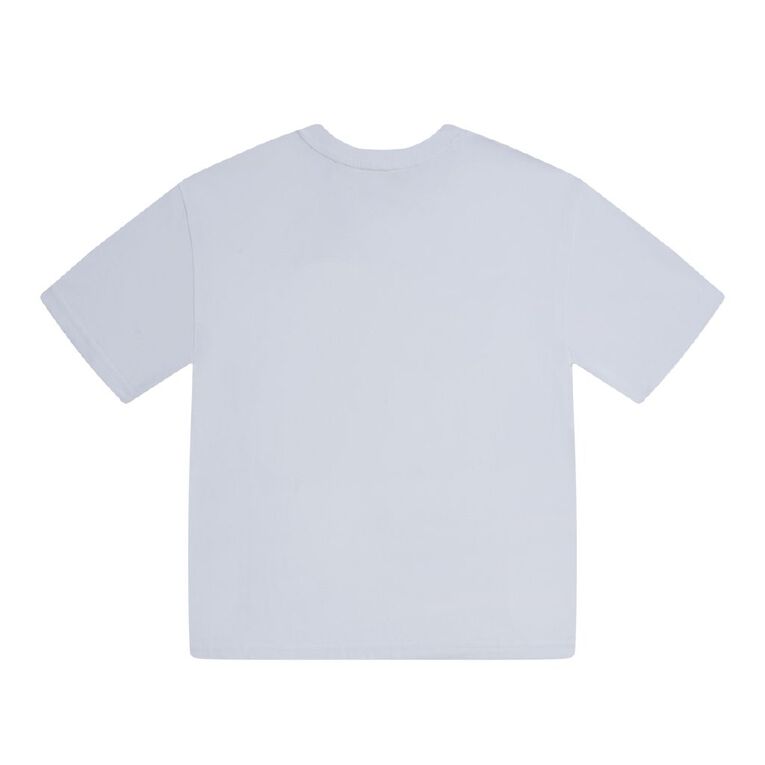 Young Original Short Sleeve Print Tee, White, hi-res