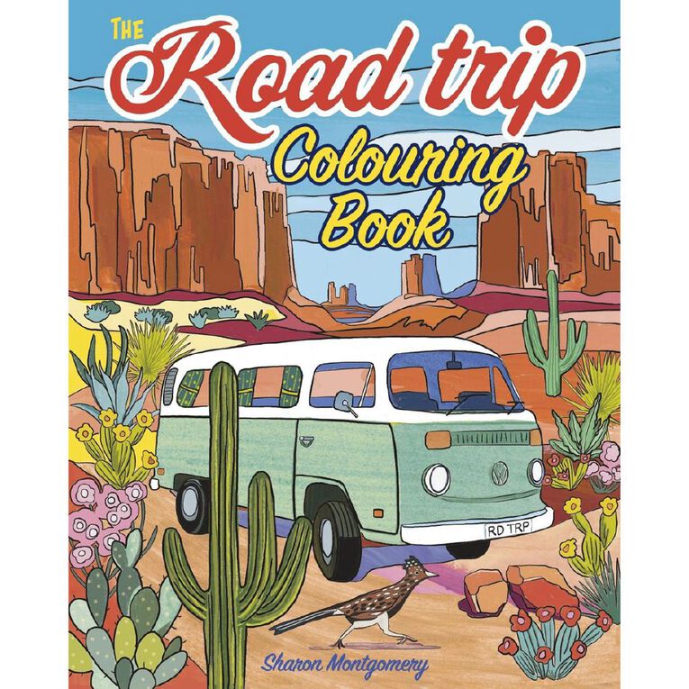 The Road Trip Colouring Book by Sharon Montgomery, , hi-res