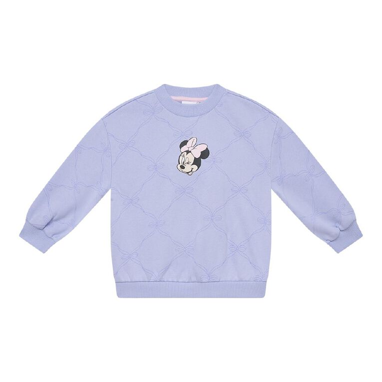 Minnie Mouse Oversized Crew Sweat, Blue Light, hi-res