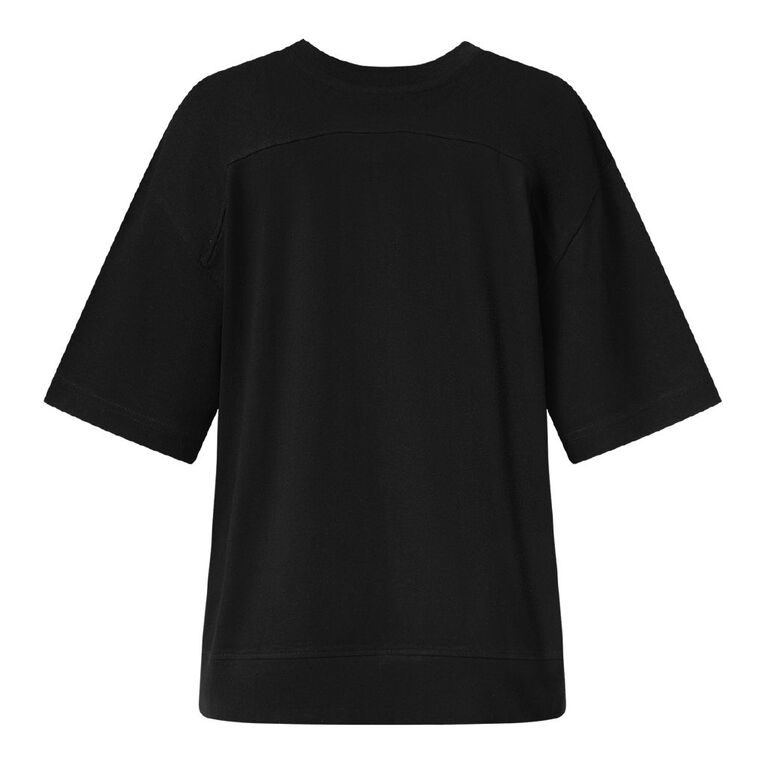 Active Intent Women's Oversize Tee, Black, hi-res