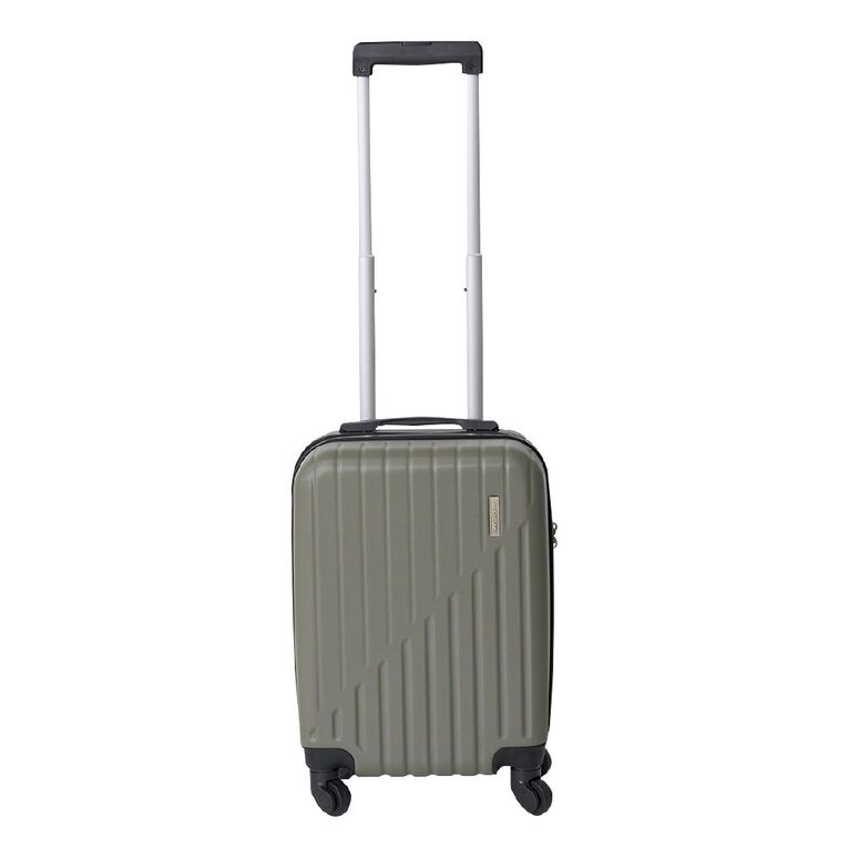 Living & Co Hard Textured Suitcases 2 Piece Set Khaki, , hi-res