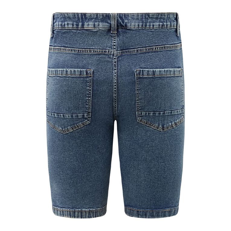 H&H Men's Classic Denim Shorts, Denim Mid, hi-res