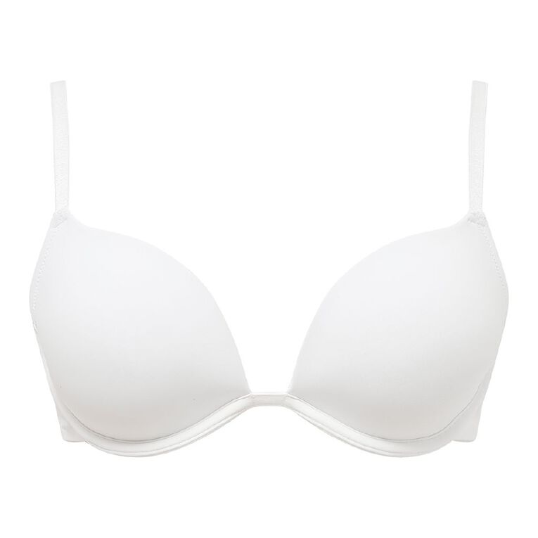 H&H Women's Push Up Bra, White, hi-res
