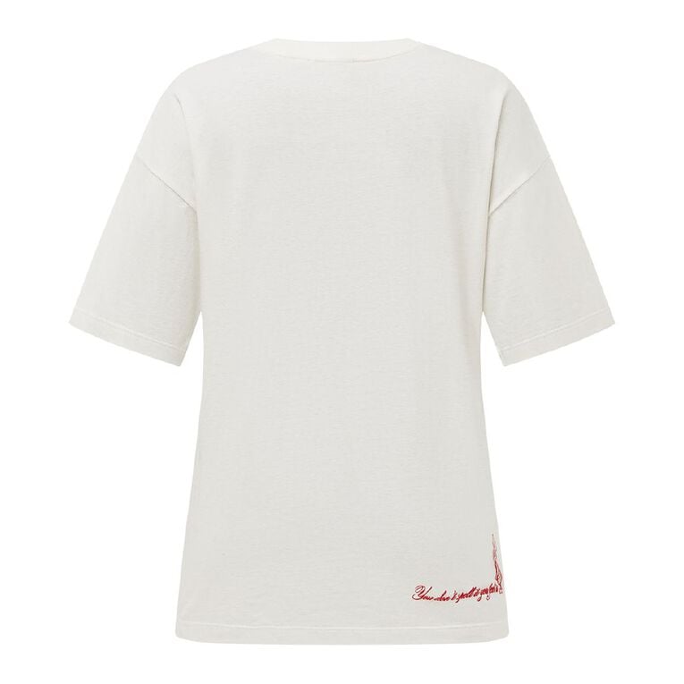 Winnie the Pooh Women's Short Sleeve Winnie the Pooh Tee, Cream, hi-res