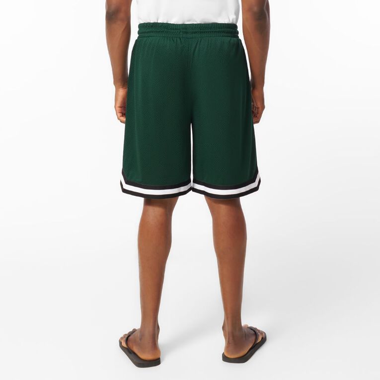 Garage Men's Basketball Shorts, Green Dark, hi-res