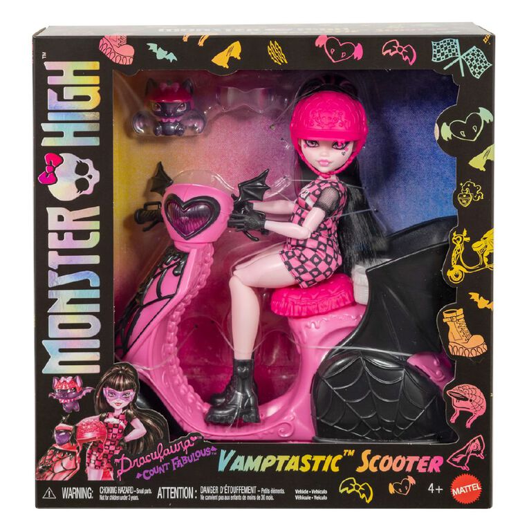 Monster High Draculaura Doll & Scooter, , hi-res