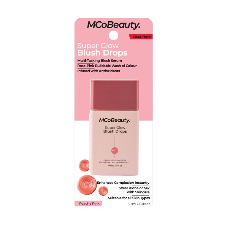 MCoBeauty Super Glow Blush Drops Peach Pink, , hi-res