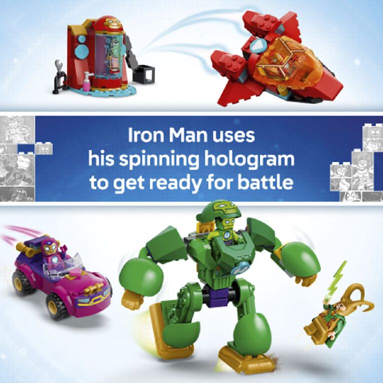 LEGO Marvel Disney Junior Marvel Loki vs Team Iron Man 31391, , hi-res