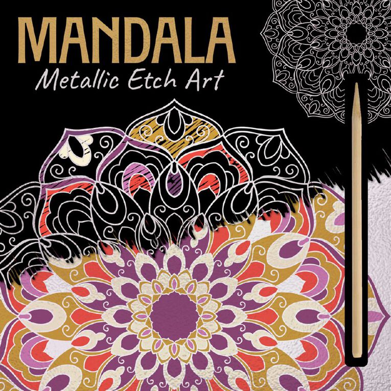 Etch Art: Metallic Mandalas, , hi-res