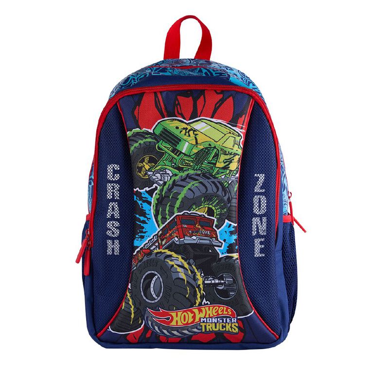 Mattel Hot Wheels Crash Backpack 18L Blue Dark The Warehouse