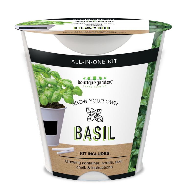 Boutique Garden Chalkboard Tin Kit - Basil, , hi-res