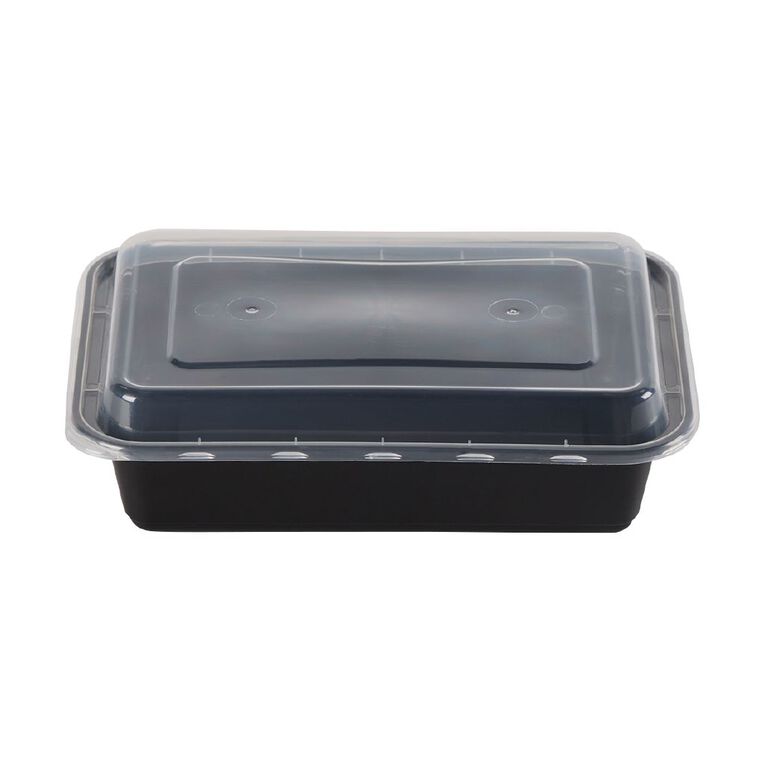 Living & Co 10 Pack Meal Prep Black, , hi-res