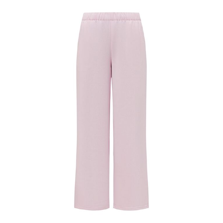 H&H Women's Wide Leg Track Pants, Pink Light, hi-res