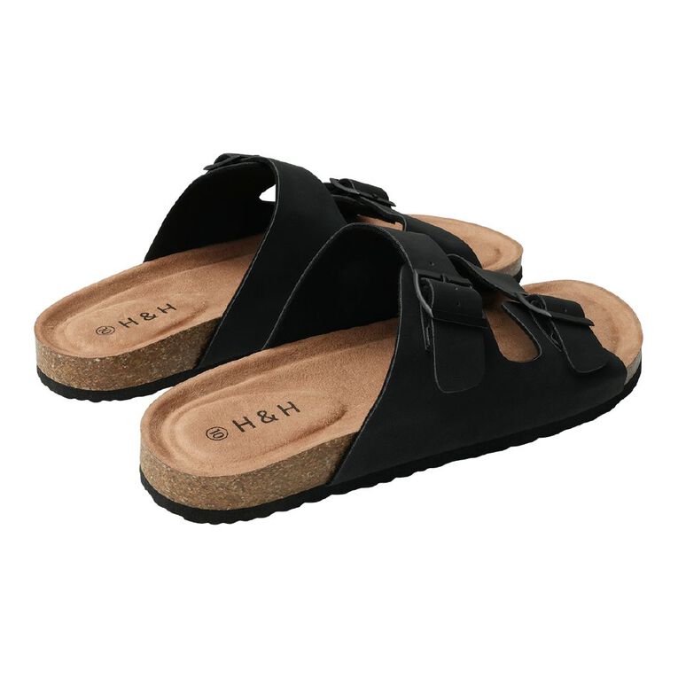 H&H Men's Rufus Sandals, Black, hi-res