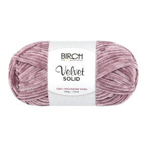 Birch Velvet Yarn 100% Polyester 100G Purple Shadow