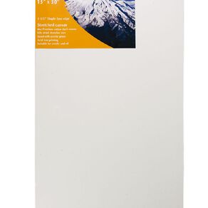 DAS Exhibition 1.5 Deep Stretched Canvas 15 x 30 White