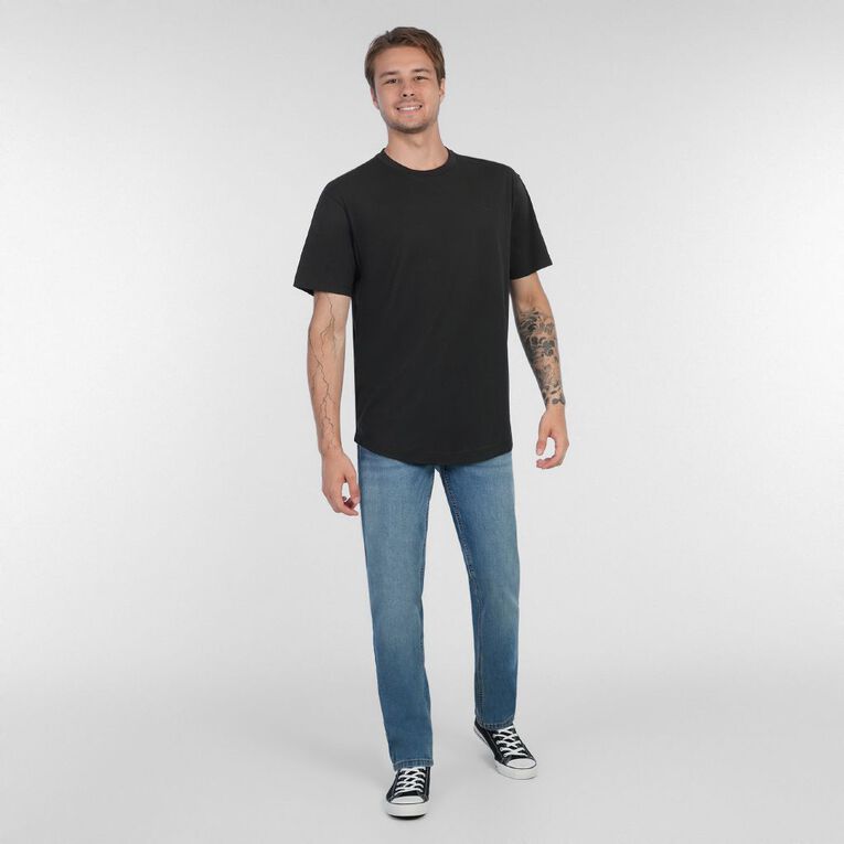 Garage Men's Longline Tee, Black, hi-res